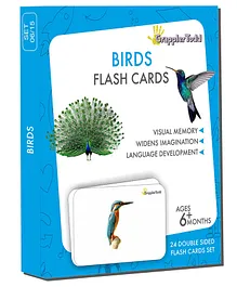 GrapplerTodd Birds Flash Cards Set - Multicolour