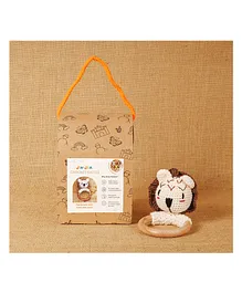 Jim N Jam Crochet Rattle and Teether - Beige