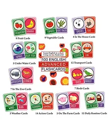 Syga English Educational Flash Cards Pack of 100 -...