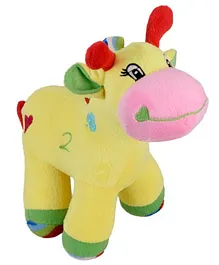 Ultra Giraffe Soft Toy With Rattle Sound Yellow -...