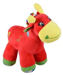 Ultra Giraffe Soft Toy With Rattle Sound Red - Height...