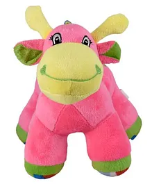Ultra Giraffe Soft Toy With Rattle Sound Pink - Height...