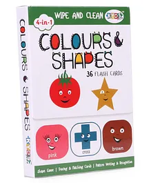 Kyds Play Flash Cards of Colours & Shapes White - 36...
