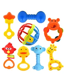 Wishkey Rattle Toys Pack of 8 - Multicolor
