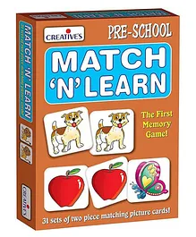 Creative's Match and Learn Memory Game - 62 Cards