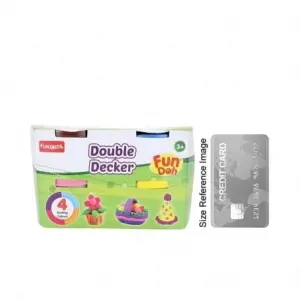 Fun Dough Double Decker Pack Of 4 Clay & Dough for Kids Age 3Y+