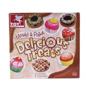 Toy Kraft Mould And Paint Delicious Treats, Multi Color DIY Art & Craft Kits for Kids age 5Y+
