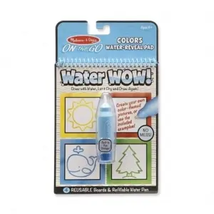 Melissa & Doug on The Go Water Wow! Colors & Shapes Activity Pad (Reusable Reveal Coloring Book, Refillable Pen) DIY Art & Craft Kits for Kids age 3Y+