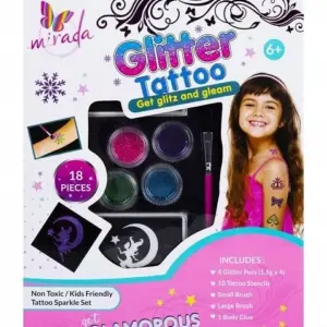 Mirada Glitter Tattoo-18 Pcs DIY Art & Craft Kits for age 6Y+