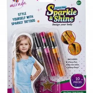 Mirada : Tattoo Pens –  Sparkle and Shine  DIY Art & Craft Kits for Kids age 3Y+