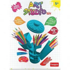 Funskool Art Studio Bin-Blue DIY Art & Craft Kits for Kids age 5Y+ (Blue)