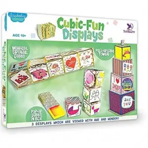 Toykrafft Cubic-Fun Displays DIY Art & Craft Kits for Kids age 10Y+