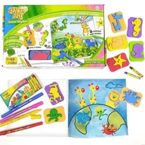 Stamp Art - Animal Kingdom Colouring Book