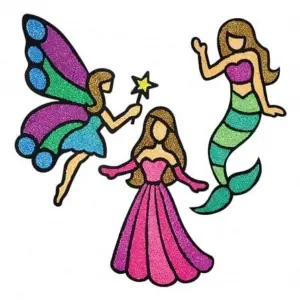Imagimake Fleximos Window Art- Mini - Princess Sand, Slime & Others for Kids age 3Y+