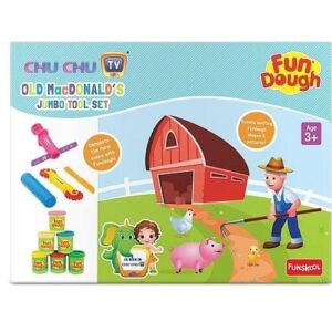 Fun Dough Old McDonald Jumbo Tool Set Plastic Multicolour 3Y+