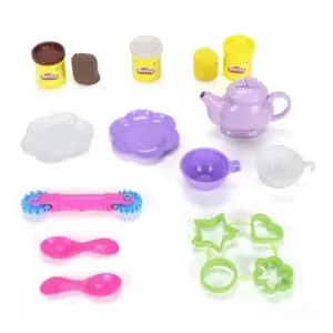 Play Doh Tea for Two Playset for Kids 3Y+, Multicolour