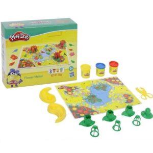 Play Doh Flower Maker Toy for Kids 3Y+, Multicolour