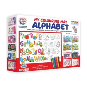 Ratna's My Colouring Mat Alphabet, Colouring Kit, Multicolour, 5Y+