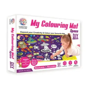 Ratna's My Colouring Mat Space, Colouring Kit, Multicolour, 5Y+