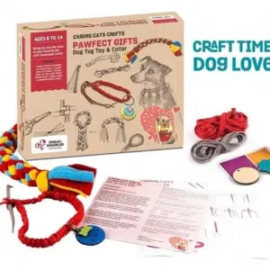Chalk and Chuckles DIY Dog Collar and Fleece Tug Toy,  9Y+
