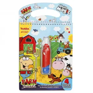 Youreka Water Magic Farm Friends Colouring Book, Art & Craft Kit, 3Y+, Multicolour