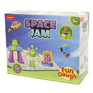 Funskool Fun Dough Space Jam with 5 tubs of 75g each & Accessories, 12M+, Multicolour