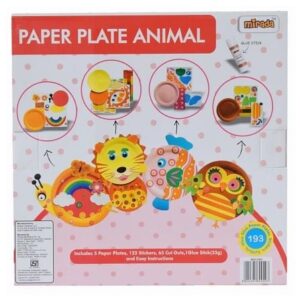 Paper Plate Art Kit Toy by Mirada for Kids of Age 2 Years & Above, Fun Preschool Classroom Activity Project for Boy & Girl