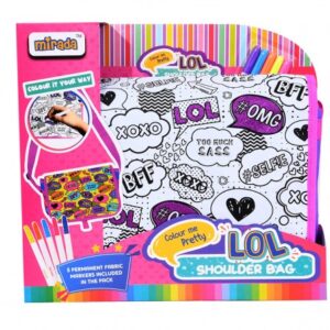 Mirada Color Your Own Lol Shoulder Bag, 3Y+, Multicolour