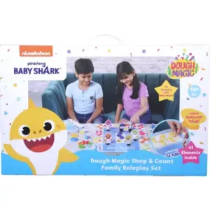 Dough Magic Baby Shark Shop & Count Activity Set For Kids of Age 3Y+, Multicolour