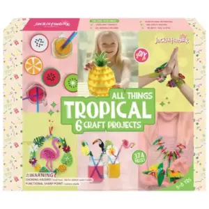 Jack In The Box All Things Tropical 6-In-1 Arts and Craft Kit Multicolour for Kids Ages 5Y+