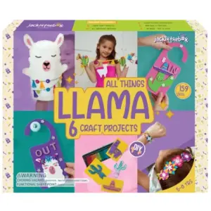 Jack In The Box All Things Llama 6-In-1 Arts and Craft Kit, 5Y+