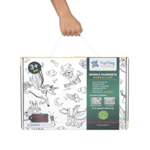 PepPlay Doodle Placemats Magical Land For Kids of Age 3Y+, Multicolour