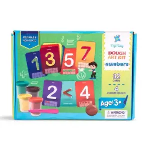 PepPlay Dough Art Kit Numbers For Kids of Age 3Y+, Multicolour
