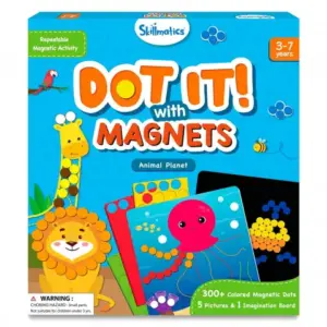 Skillmatics Paper Art Activity - Dot It with Magnets Animals, 3Y+