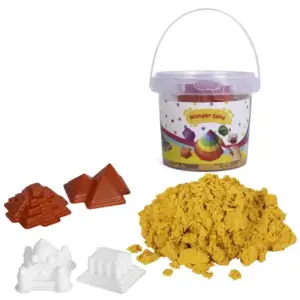 Youreka Non-Toxic Wonder Sand, 4 Cutter Moulds, 500 Grams, Orange, 5Y+