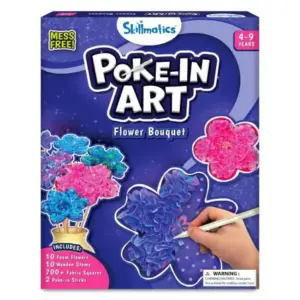 Skillmatics Poke-In Art: Flower Bouquet, No Mess Art For Kids, 4Y+