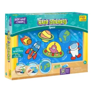 Imagimake Clay Stickers - Space Adventure, 3Y+