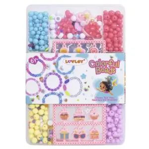 Luvley Colourful Beads for Necklace & Bracelet, 6Y+