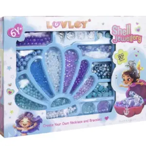 Luvley Shell Jewellery Colourful Beads for Necklace & Bracelet, Create 20+ Pieces, 6Y+
