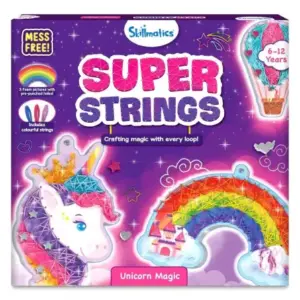 Skillmatics Super Strings: Unicorn Magic, Mess-Free String Art, 6Y+