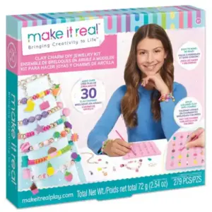 Make IT Real - Clay Charm DIY Jewelry Kit DIY Kit, 8Y+
