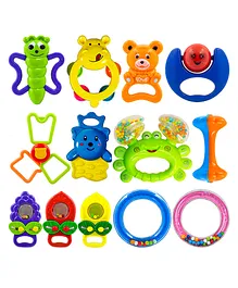 Wishkey Shake & Grab Rattles and Teethers Pack of 12 -...