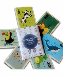 Zooplay India Animal Body Parts Flashcards - 9 Pieces