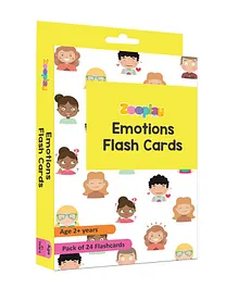 Zooplay India Emotions Flash Cards - 24 Pieces