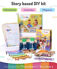 Webby DIY Art & Craft Finger Puppet Activity Kit -...