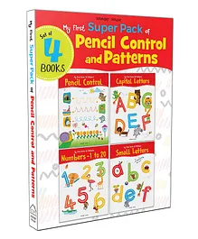 3 to 5 Years, 48 Pages each, A fun pack of 4 books to practise alphabets,...